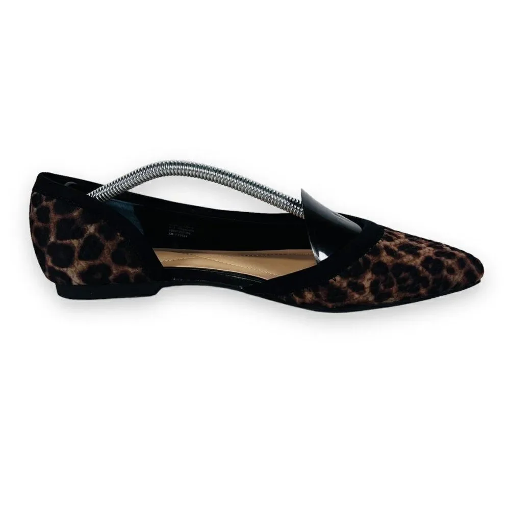 Alfani Phoennix D'Orsay‎ Flats Leopard Print 10009257300 Women's 7M